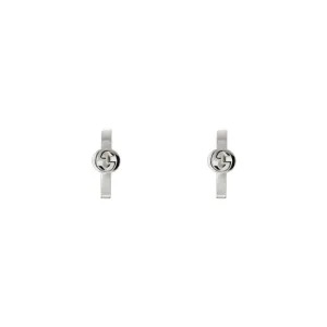 Sterling Silver Interlocking G Hoop Earrings