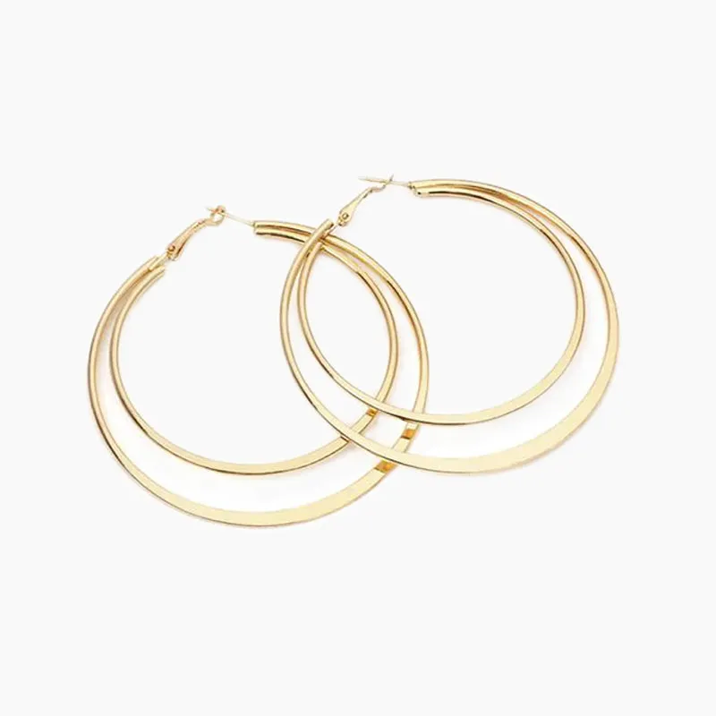 Sterling Silver Large Hoop Earrings for Women