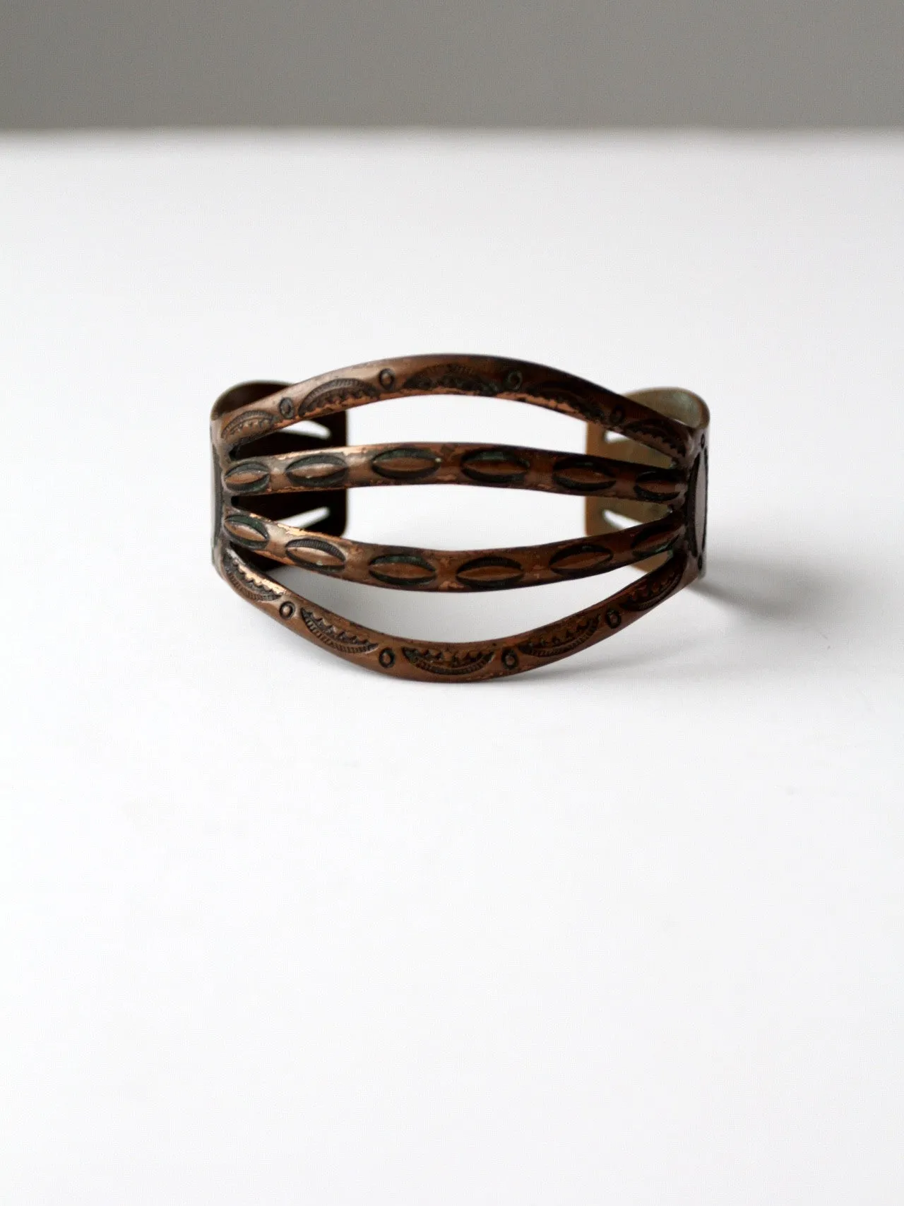 vintage 70s copper cuff