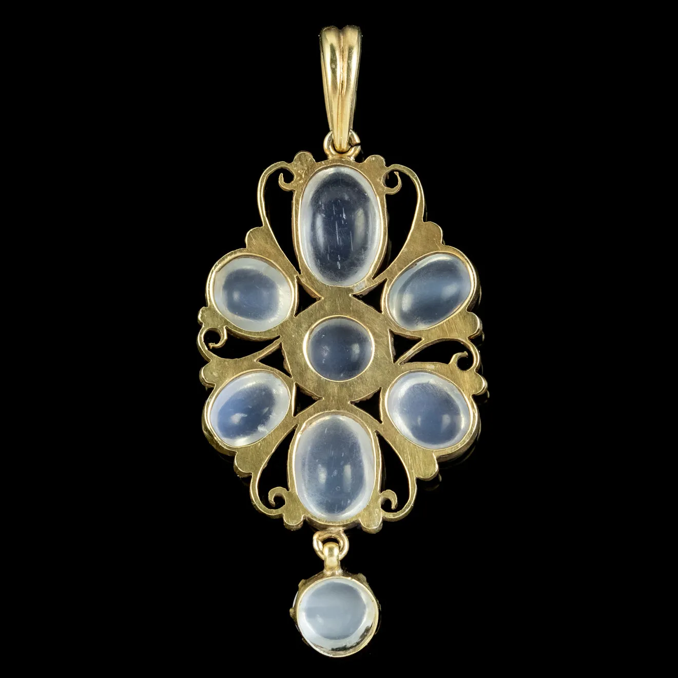 Vintage Moonstone Pendant 9ct Gold 15ct Of Moonstone